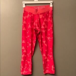 Nike Pink Athletic Leggings Dri-Fit Women’s Size XS